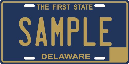 Delaware Custom Personalized License Plate