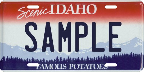 Idaho Custom Personalized License Plate