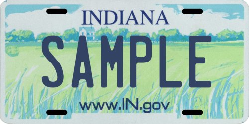 Indiana Custom Personalized License Plate