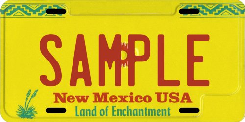 New Mexico Sun Custom Personalized License Plate