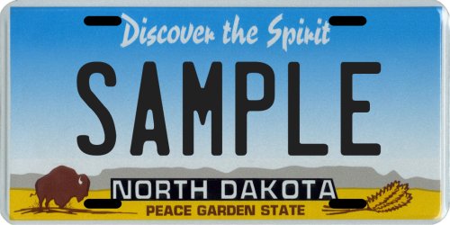 North Dakota Custom Personalized License Plate