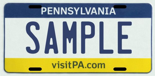 Pennsylvania Custom Personalized License Plate