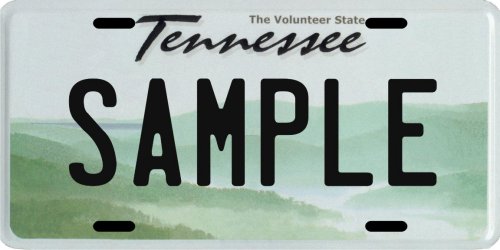 Tennessee Custom Personalized License Plate